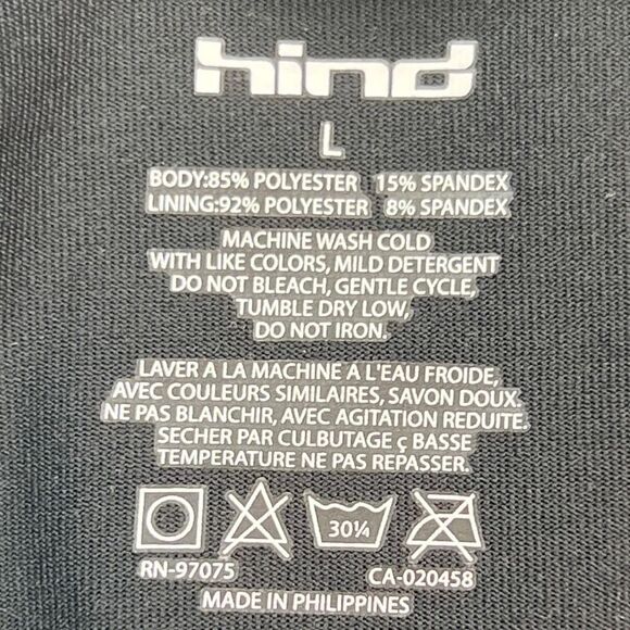 Hind Skort Women Large Black Elastic Waist White Striped Trim Lined Tennis - Picture 7 of 8